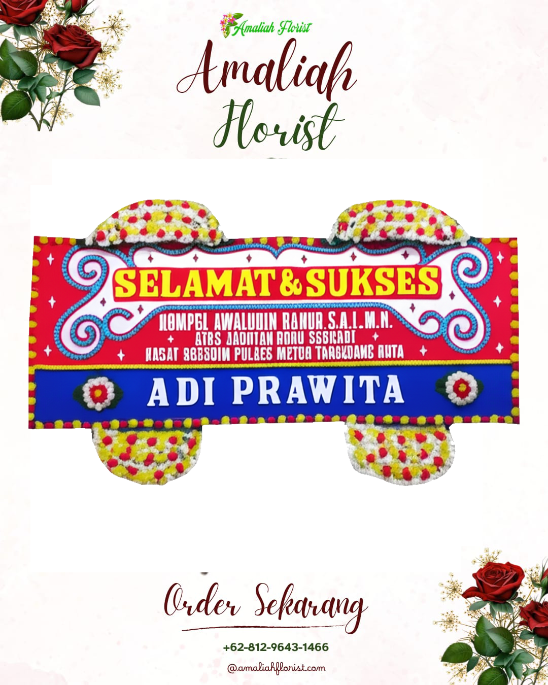 Papan Bunga Ucapan Selamat Rengasdengklok